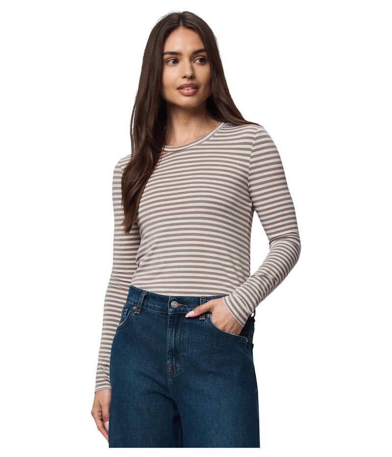 スプレンディット レディース トップス シャツ Splendid Bamboo Long Sleeve Tee Pale Oak Heather/Cedar Brown ヘザー