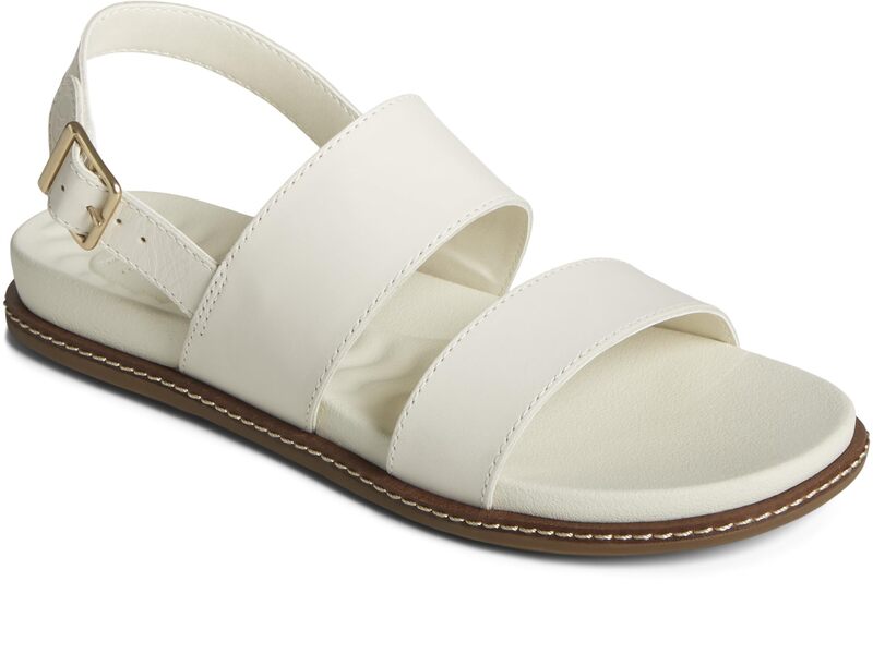 スペリー レディース シューズ サンダル プラスサイズ Sperry Waveside Plushwave Backstrap Ivory アイボリー