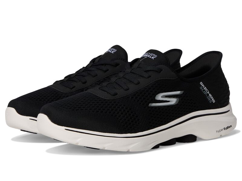スケッチャーズ メンズ シューズ スニーカー SKECHERS Performance Go Walk 7 - Free Hand 2 Hands Free Slip-Ins Black/White 白いこと