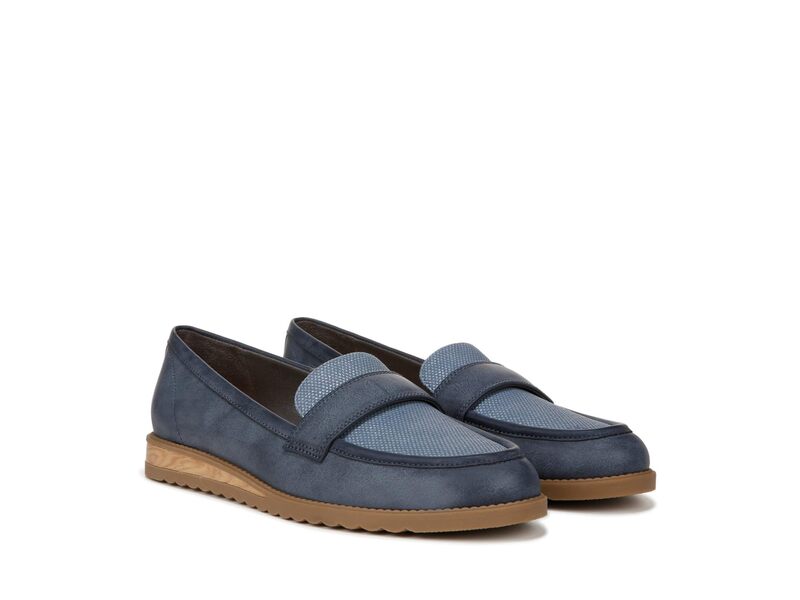 ドクター・ショール レディース シューズ スリッポン・ローファー Dr. Scholl's Jetset Band Slip-On Loafer Oxide Blue Smooth ブルー