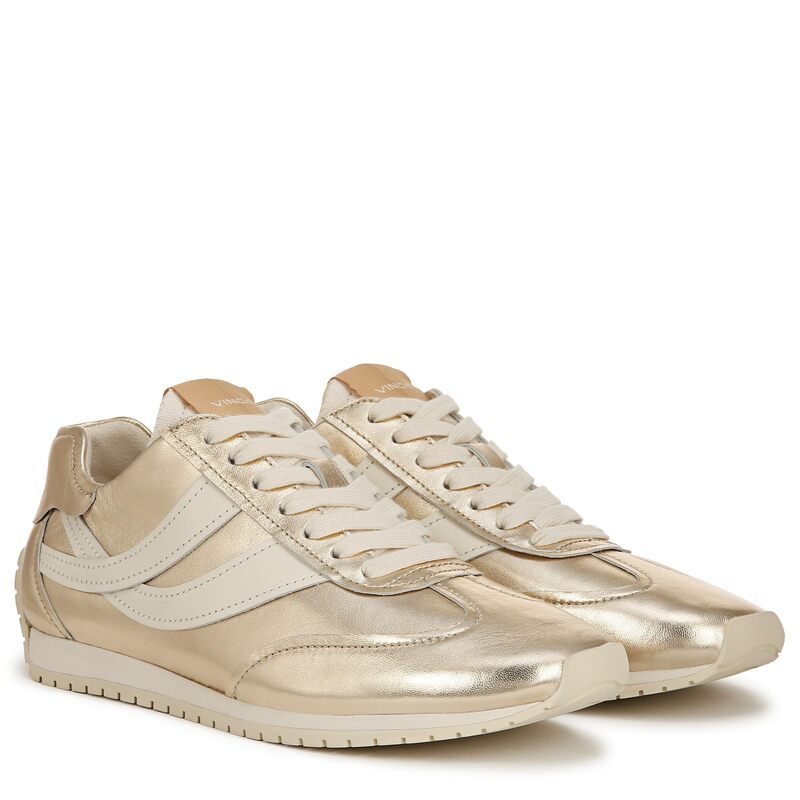 ヴィンス レディース シューズ スニーカー スピード競技 Vince Oasis Runner Lace-Up Sneakers Champagne Gold Leather ゴールド