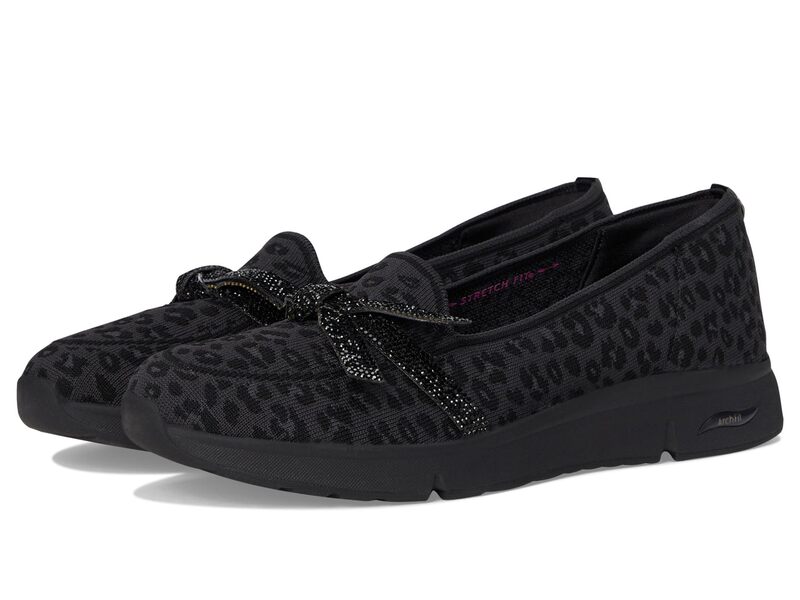 スケッチャーズ レディース シューズ スリッポン・ローファー SKECHERS Martha Stewart Arch Fit - Living Black Charcoal ブラック