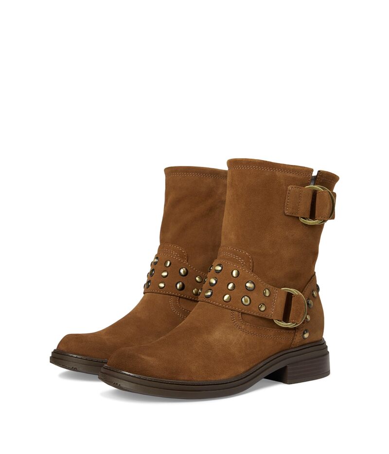 ナチュライザー レディース シューズ ブーツ・レインブーツ Naturalizer Optimus Dark Chestnut Stud Suede｜ReVida 店 27,820円