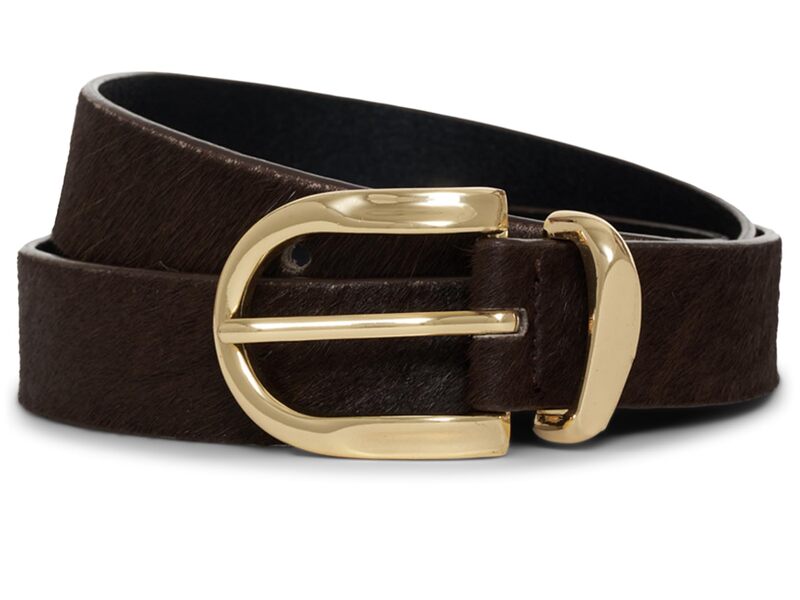 サンクチュアリー レディース アクセサリー ベルト Sanctuary All Day Calf Hair Belt Choco Brown ブラウン