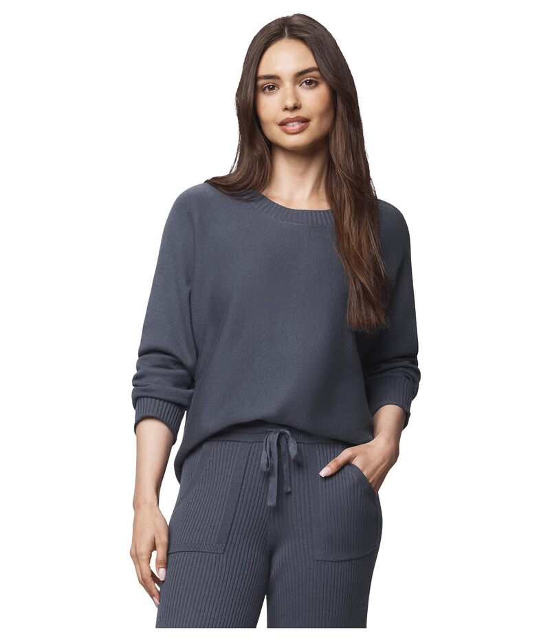 スプレンディット レディース アウター ニット・セーター Splendid Georgie Pullover Sweater Ice Navy ネイビー