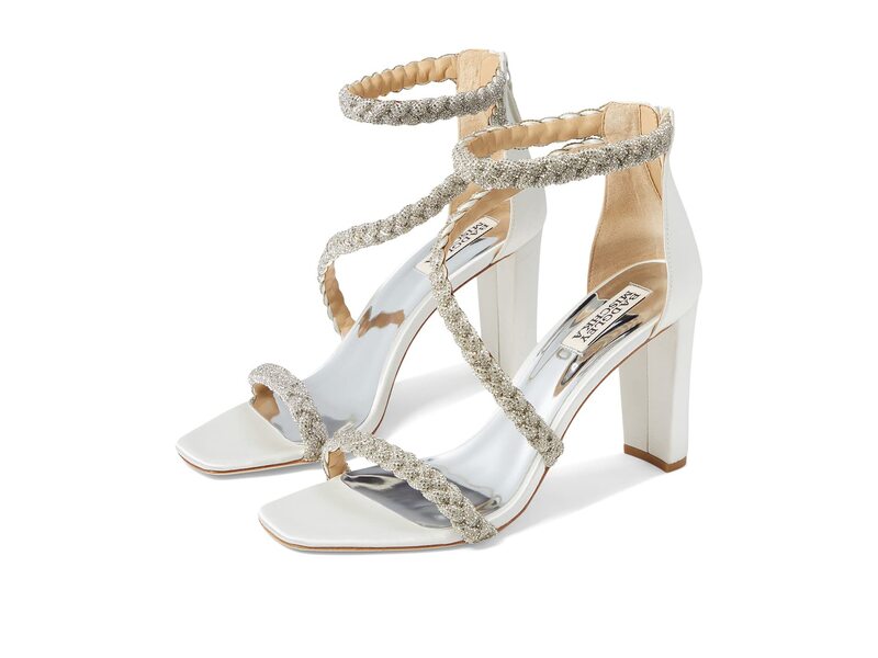 バッジェリーミシュカ レディース シューズ 踵 Badgley Mischka Fenix Soft White 白いこと