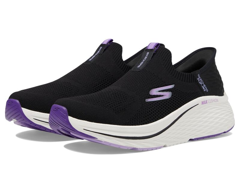 スケッチャーズ レディース シューズ スニーカー SKECHERS Max Cushioning Elite 2.0 Eternal Hands Free Slip-Ins Black/Purple ブラック｜ReVida 店 19,236円