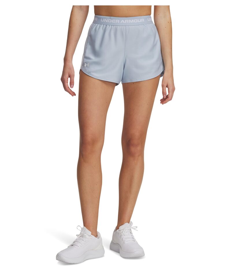 アンダーアーマー レディース ボトムス ハーフパンツ・ショーツ ショートパンツ Under Armour Tech Play Up Shorts Blue Calm/White ホワイト