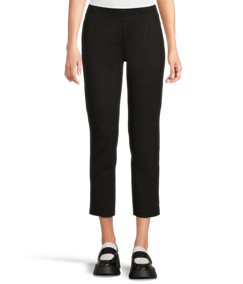 エイリーンフィッシャー レディース ボトムス カジュアルパンツ プチ アンクル Eileen Fisher Petite Washable Flex Ponte Slim Ankle Pant Black ブラック|ReVida 店