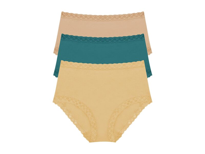 ナトリ レディース アンダーウェア パンツ Natori Bliss Full Brief 3-Pack Golden/Dragonfly/Cafe