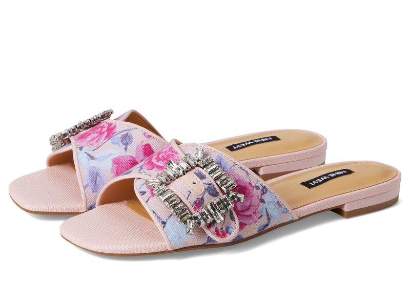 ナインウェスト レディース シューズ サンダル Nine West Laniey Pink Mystic Garden Print Multi ピンク