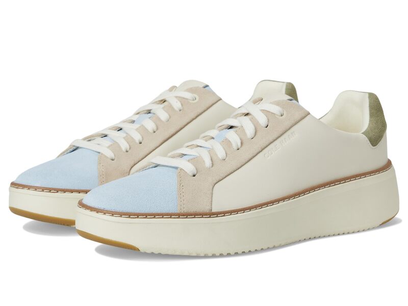 電話を掛けるハーン レディース シューズ スニーカー Cole Haan Grandpro Topspin Sneaker Ivory/Skyway 象牙色