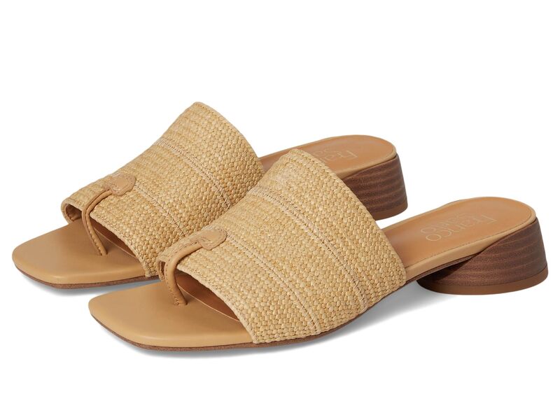 フランコサルト レディース シューズ ヒール Franco Sarto Loranatural Beige Stretch Raffia ベージュ|ReVida 店