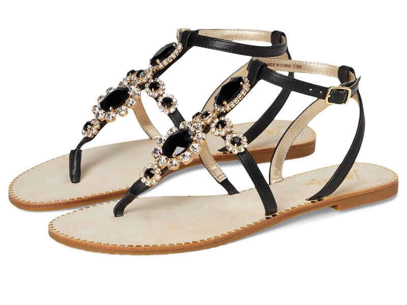 リリーピュリッツァー レディース シューズ サンダル Lilly Pulitzer Katie Sandals Noir｜ReVida 店