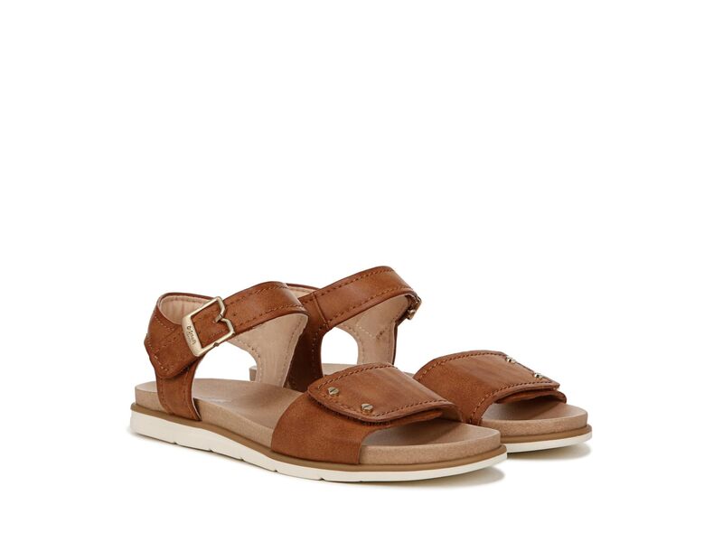 ドクター・ショール レディース シューズ サンダル Dr. Scholl's Nicely Sun Flat Sandal Honey Brown ブラウン|ReVida 店