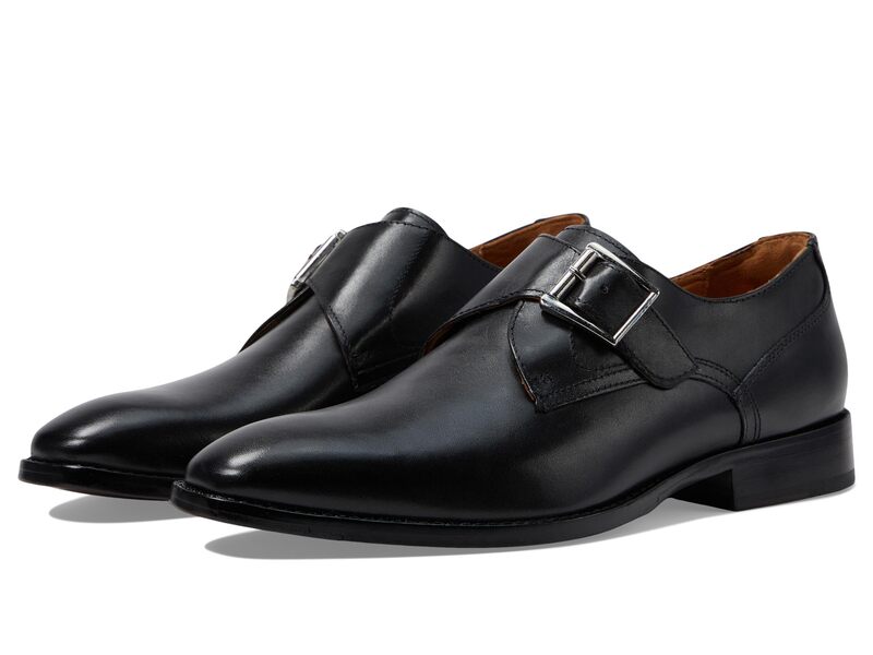 ジョンストンアンドマーフィー メンズ シューズ オックスフォード モンクストラップ モンク Johnston & Murphy Richland Monk Strap Black Full Grain ブラック