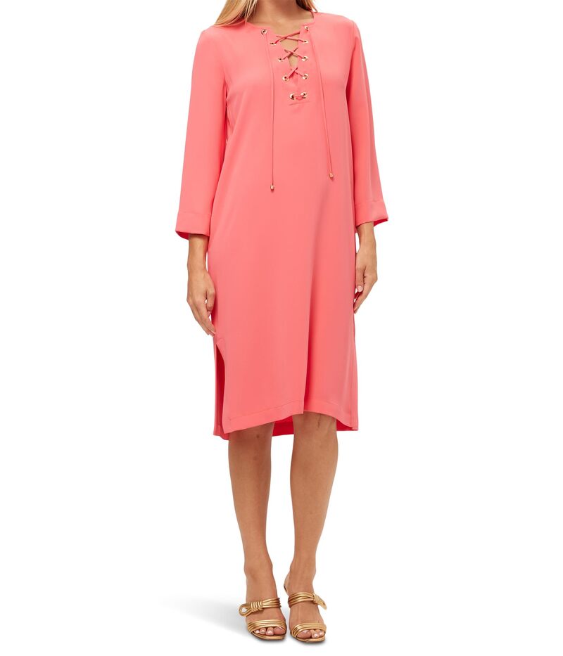 トリーナターク レディース トップス ワンピース ミディ Trina Turk Catamaran Midi Dress Coral Crush コーラル｜ReVida 店