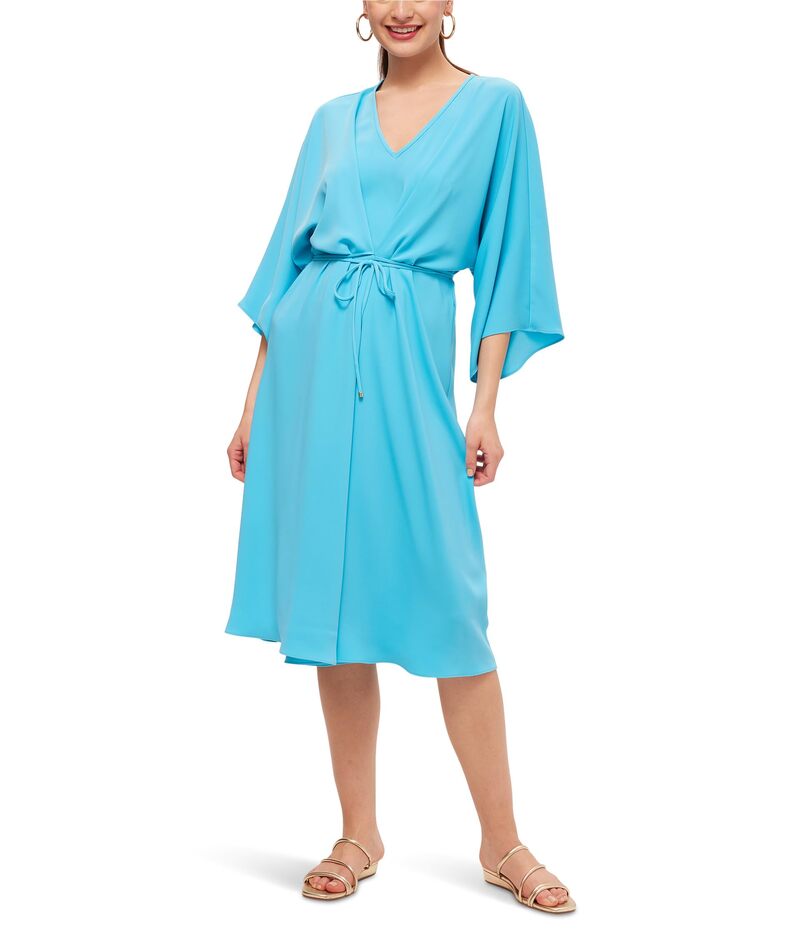 トリーナターク レディース トップス ワンピース Trina Turk Topsin Dress Champion Cyan シアン｜ReVida 店