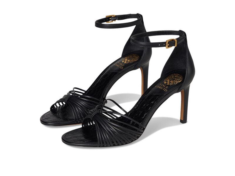 ヴィンスカムート レディース シューズ ヒール サンダル Vince Camuto Blaine Strappy Band Higheel Sandals Black ブラック｜ReVida 店