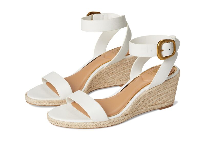 ヴィンスカムート レディース シューズ 踵 サンダル Vince Camuto Felia Espadrille Wedge Sandals Bianco