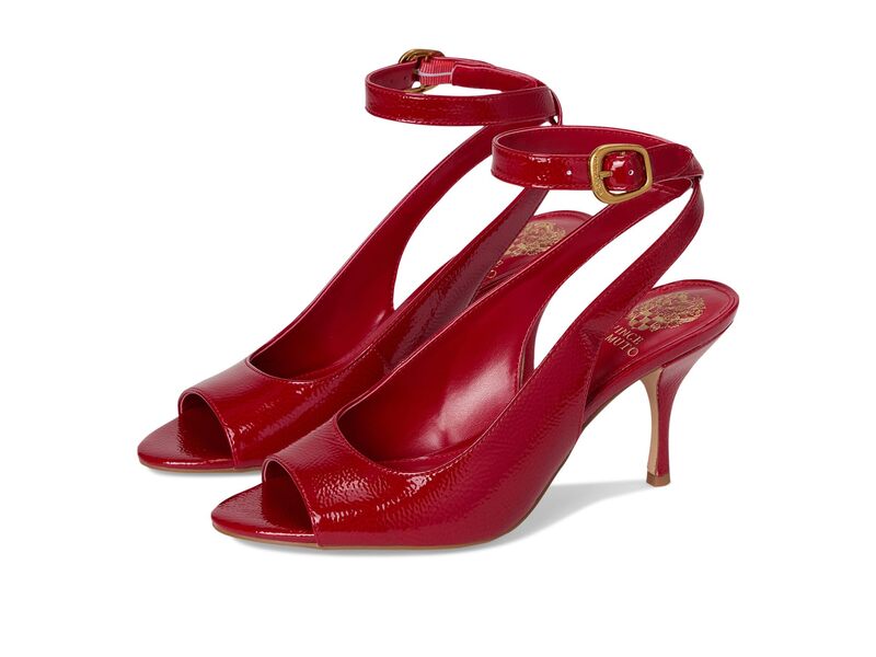 ヴィンスカムート レディース シューズ 踵 サンダル Vince Camuto Pavles Peep Toe Higheel Sandals Flame