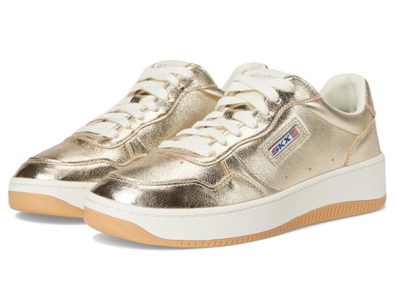 スケッチャーズ レディース シューズ スニーカー トール SKECHERSport Court 2.0-Much Metallic Gold ゴールド