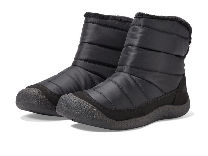 キーン レディース シューズ ブーツ・レインブーツ 落ち込む KEEN Howser Lite Foldown Black 黒いこと ブーツ-靴-レディース靴