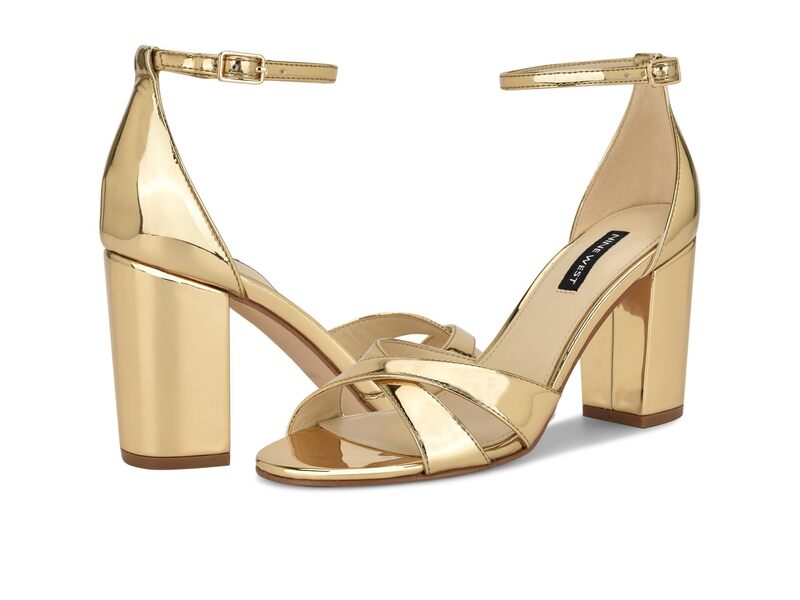 ナインウェスト レディース シューズ ヒール Nine West Saile Gold Mirror Metallic ゴールド