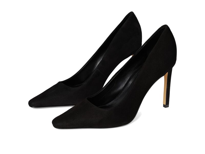 目じるし・フィッシャー レディース シューズ 踵 Marc Fisher LTD Olivy Black Suede 黒いこと