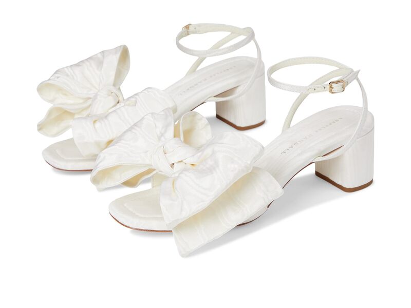 ロフラー 幽客ダル レディース シューズ 踵 サンダル Loefflerandall Carmen Mid Heel Bow Sandals Cream 皮膚軟化剤