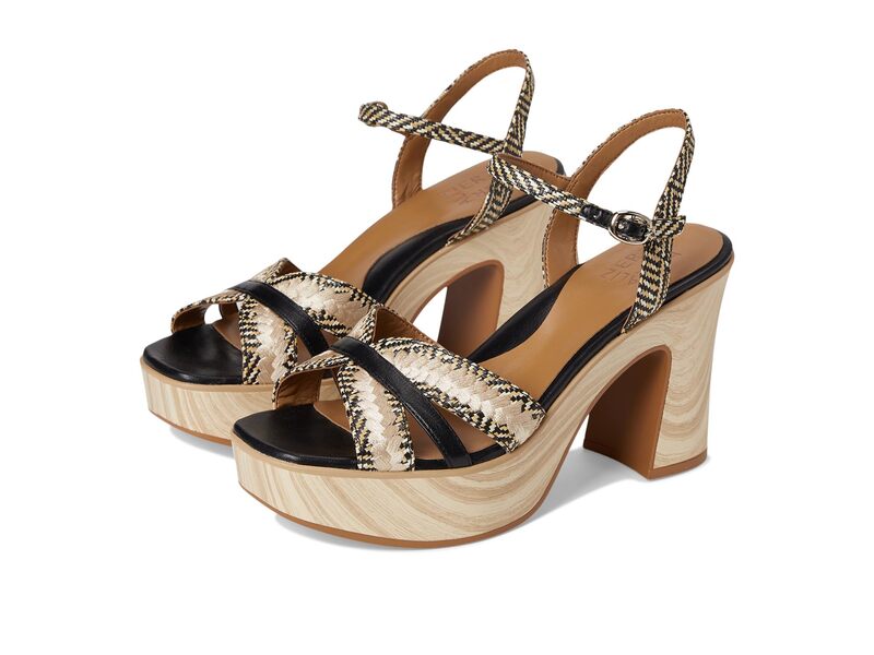 ナチュライザー レディース シューズ 踵 Naturalizer Katalina Black/Tan Weave Fabric 黒いこと