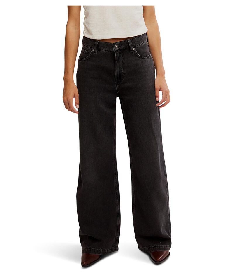 フリーピープル レディース ボトムス デニムパンツ ジーンズ Free People We The Free Stride Straight 'n Wide Jeans Miles To Go｜ReVida 店