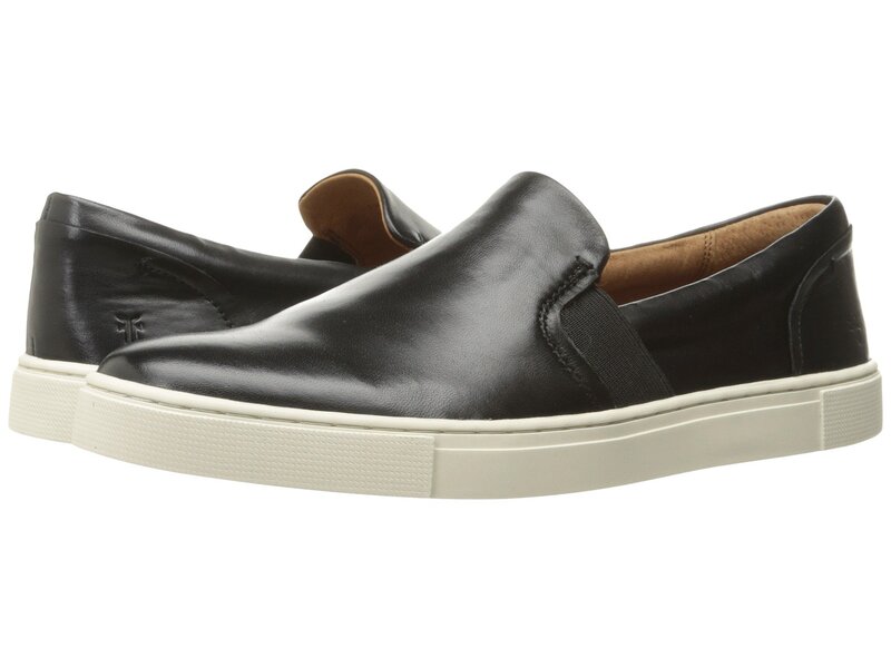 飛球 レディース シューズ スニーカー Frye Ivy Slip On Black Soft Nappa Lamb 黒いこと