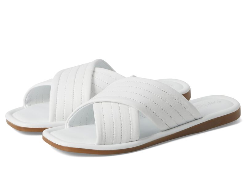 セイシェルズ レディース シューズ サンダル レザー Seychelles Courage Leather Slide Sandal White ホワイト