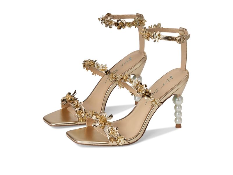 ブルーバイベトシージョンソン レディース シューズ 踵 サンダル Blue by Betsey Johnson Lorra Heeled Sandals Light Gold ゴールド