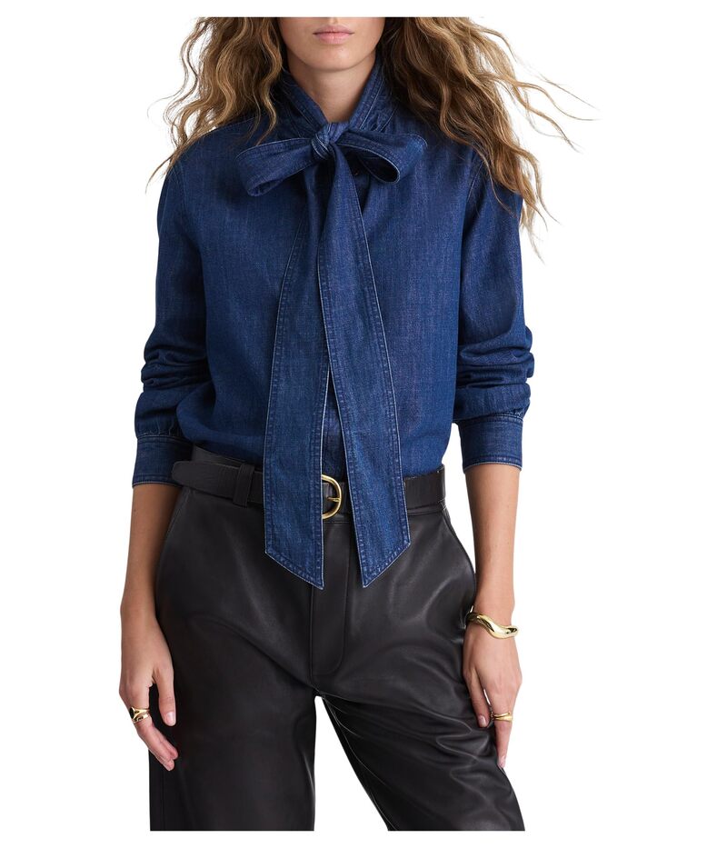 メイドウェル レディース トップス シャツ デニム Madewell Denim Kimberly Top In Plumville Wash Plumville Wash デニム｜ReVida 店