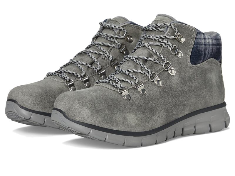 スケッチャーズ レディース シューズ ブーツ・レインブーツ SKECHERSynergy - Plaid Mood Charcoal チャコール