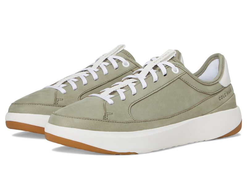 電話を掛けるハーン レディース シューズ スニーカー なめし革 Cole Haan Grandpro All Day Court Leather Sneakershadow Nubuck/White 白いこと