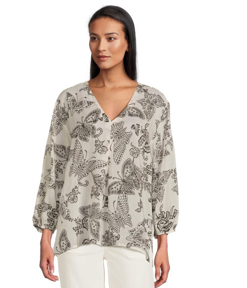 ジョニーワズ レディース トップス シャツ ブラウス Johnny Was Arlo Blouse - Sydnee-bw｜ReVida 店 14,336円