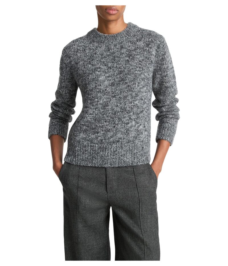 ヴィンス レディース アウター ニット・セーター クルーネック Vince Marled Crew Neck Sweater Medium Heather Grey Combo グレー