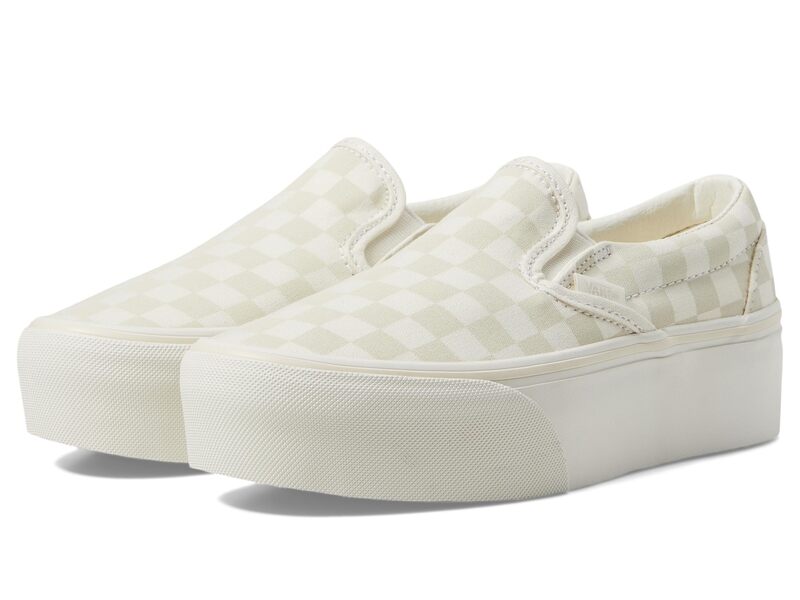 バンズ メンズ シューズ スニーカー Vans Classic Slip-On Stackform White 白いこと