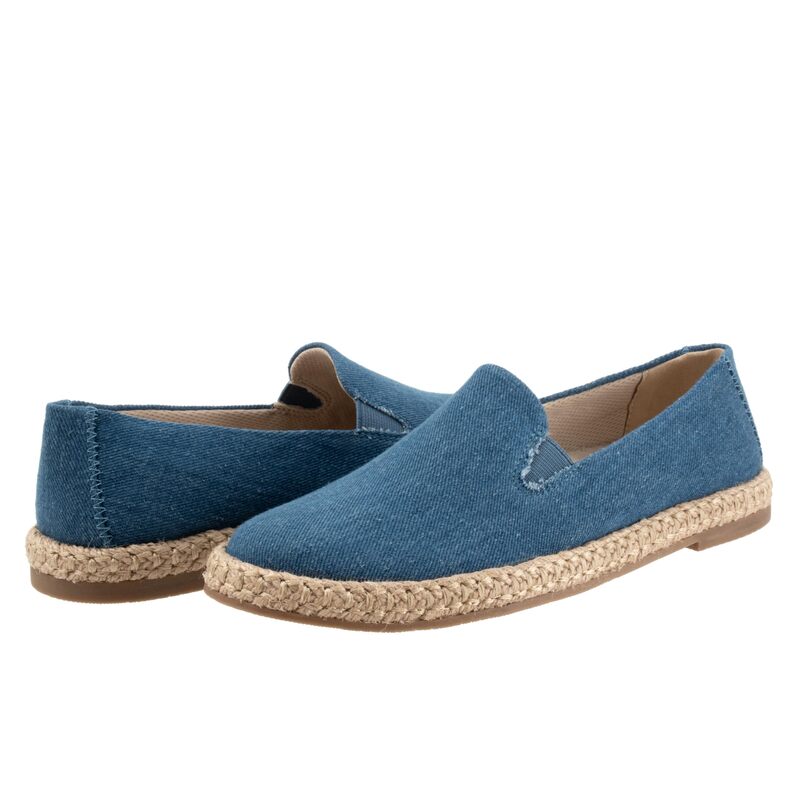 トロッターズ レディース シューズ サンダル Trotters Poppy Bluejean Text｜ReVida 店