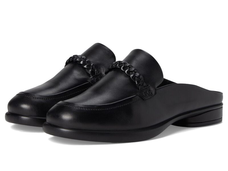 残響音 レディース シューズ 踵 ECCO Sculpted Luxury Braided Mule Black 黒いこと