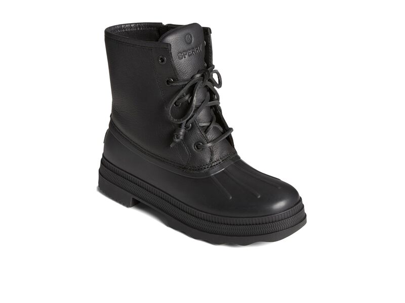 スペリー レディース シューズ ブーツ・レインブーツ なめし革 Sperry Saltwater 2.0 Leather Black1 靴-ブーツ