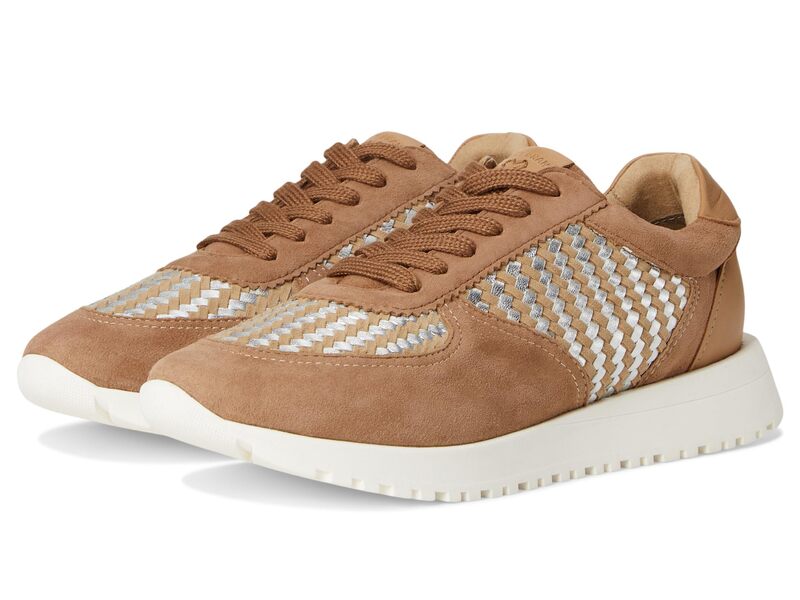 ラッキーブランド レディース シューズ スニーカー なめし革 Lucky Brandeva Woven Leather Sneaker Tan タン