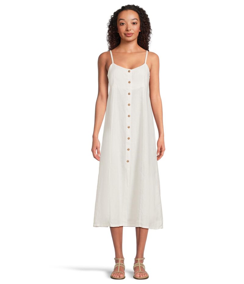 サンクチュアリー レディース トップス ワンピース リネン Sanctuary Wilder Linen Dress Bleached White ホワイト
