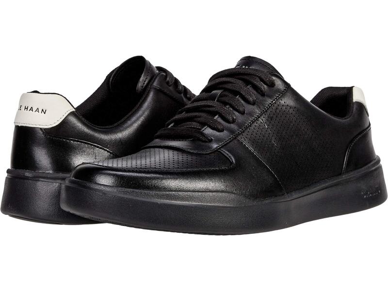 電話を掛けるハーン メンズ シューズ スニーカー Cole Haan Grand Crosscourt Modern Perf 錫 Black/White 白いこと
