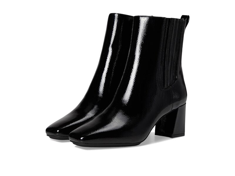 アンクライン レディース シューズ ブーツ・レインブーツ Anne Klein Alisia Black Crinkle ブラック