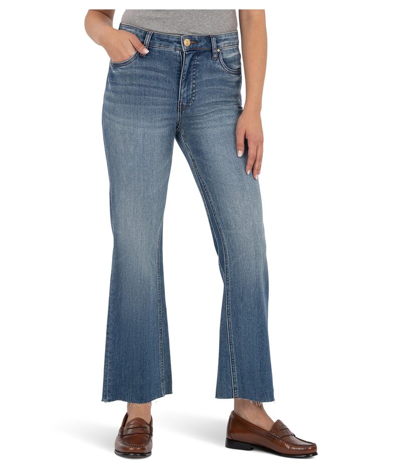 カットフロムザクロス レディース ボトムス デニムパンツ アンクル KUT from the Kloth Kelsey High-rise Fab Ankle Flare-nset Leg Rigor