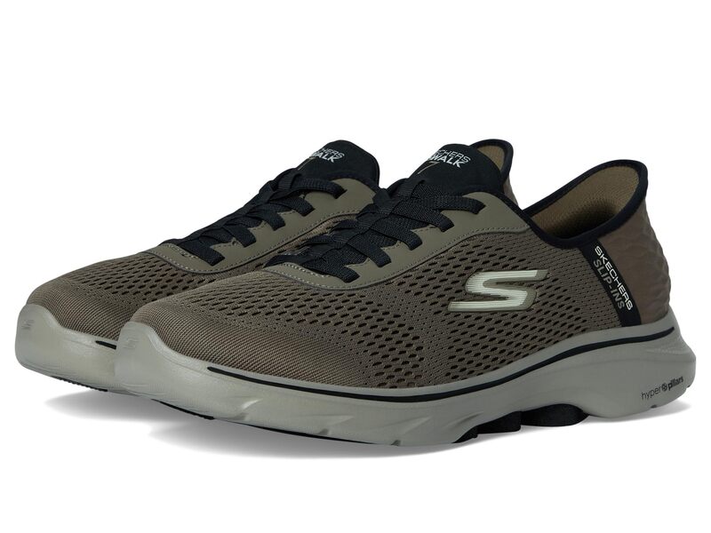 スケッチャーズ メンズ シューズ スニーカー SKECHERS Performance Go Walk 7 - Free Hand 2 Hands Free Slip-Ins Brown ブラウン